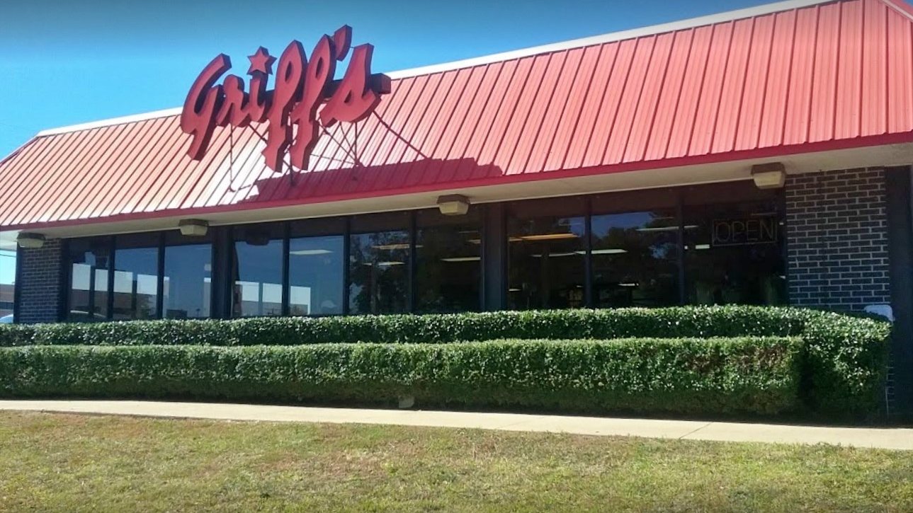 The Griff's Hamburgers restaurant on Linwood Avenue in Shreveport